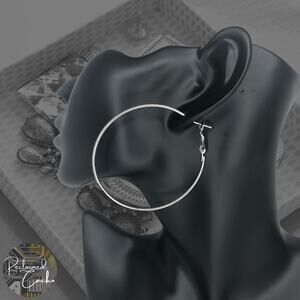 Silver Hoop Earrings